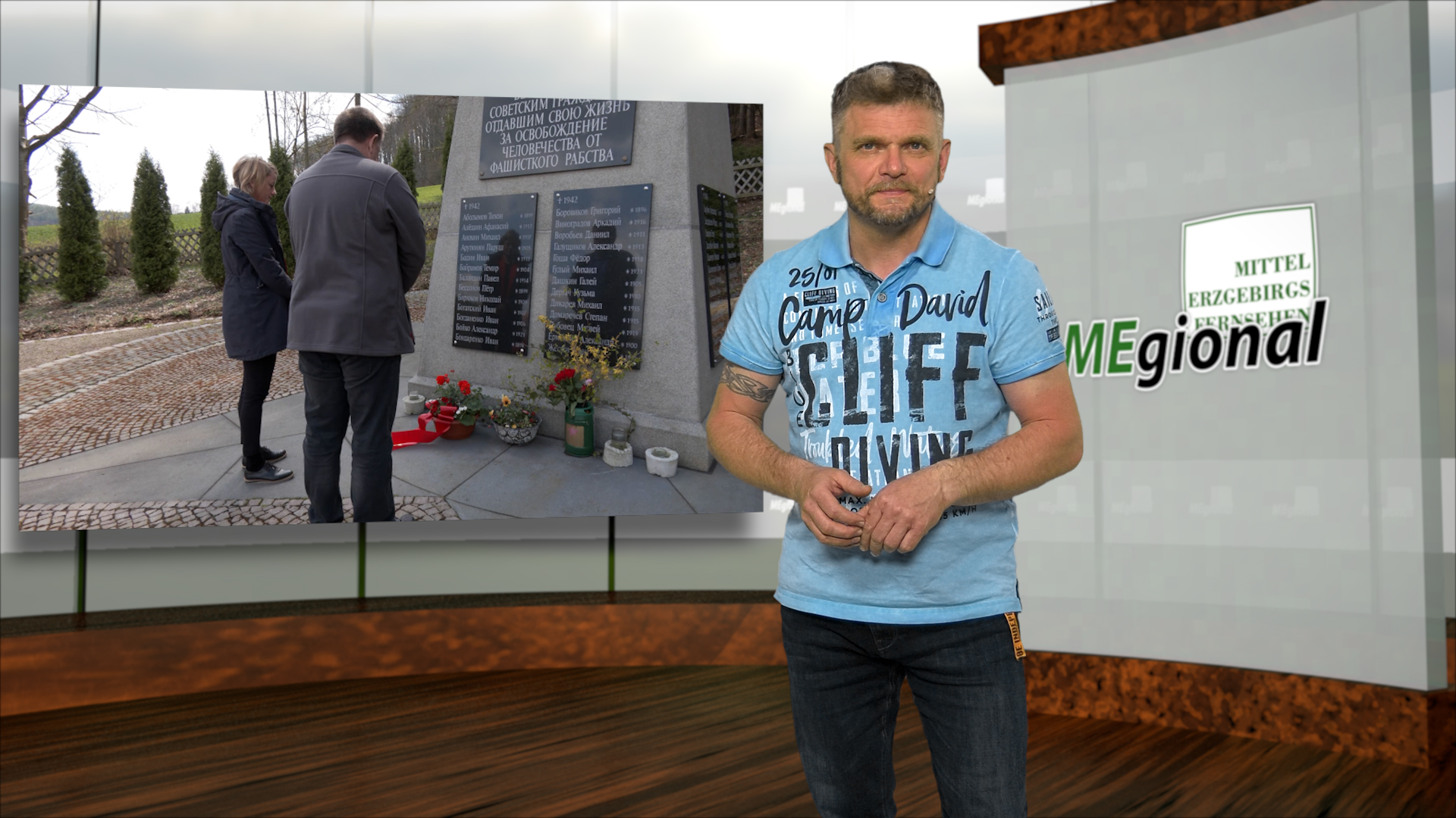 MEgional am 10. Mai 2021 mit einer Kranzniederlegung in Nennigmühle