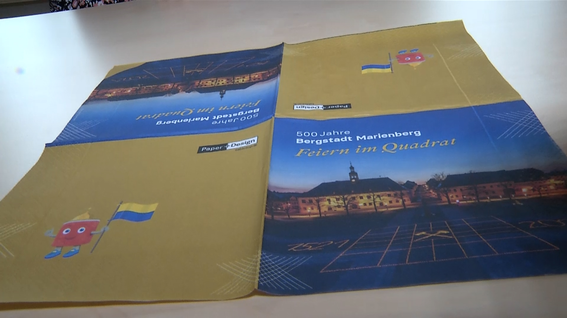 MEgional am 7. Juli 2021 mit Servietten für den Stadtgeburtstag Marienbergs MEgional am 7. Juli 2021 mit Servietten für den Stadtgeburtstag Marienbergs