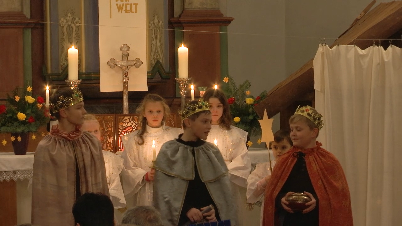 MEgional am 8. Januar mit dem Kinder-Krippenspiel in Kühnhaide