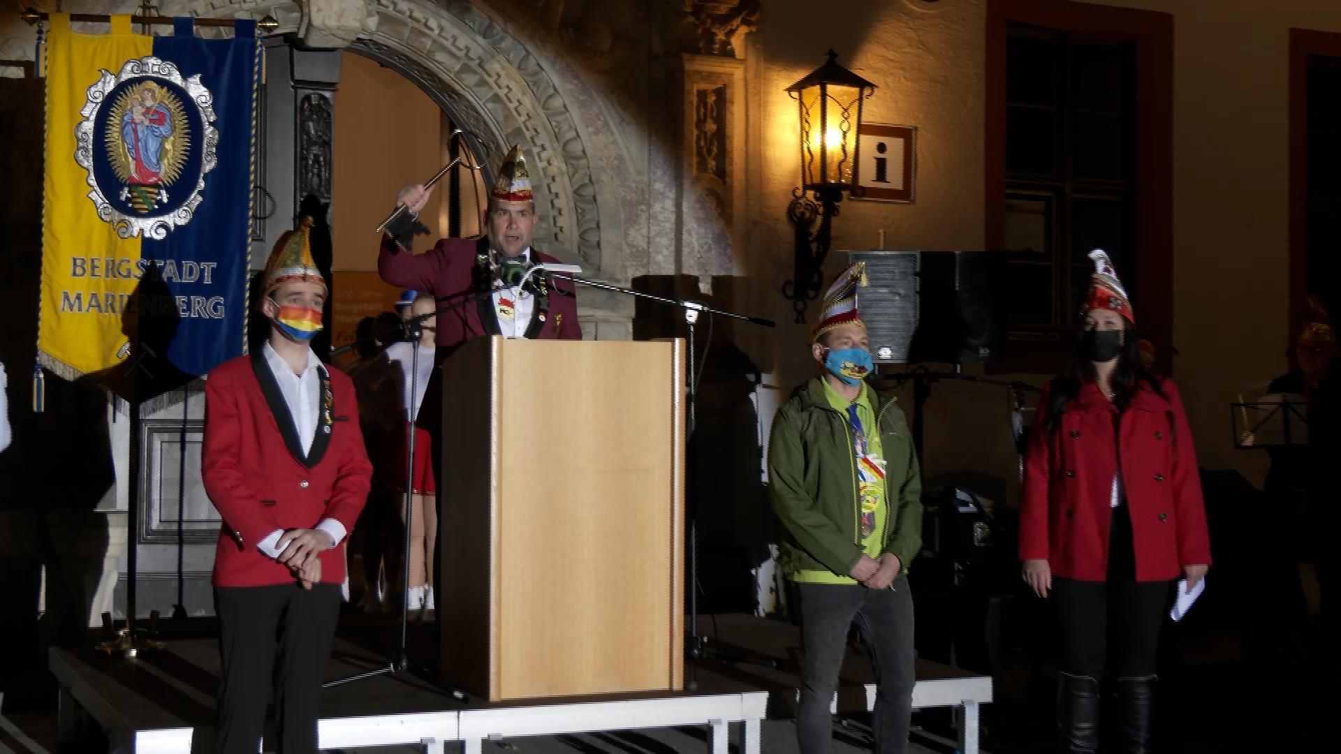 MEgional am 12. November 2021 mit dem Faschingsauftakt in Marienberg