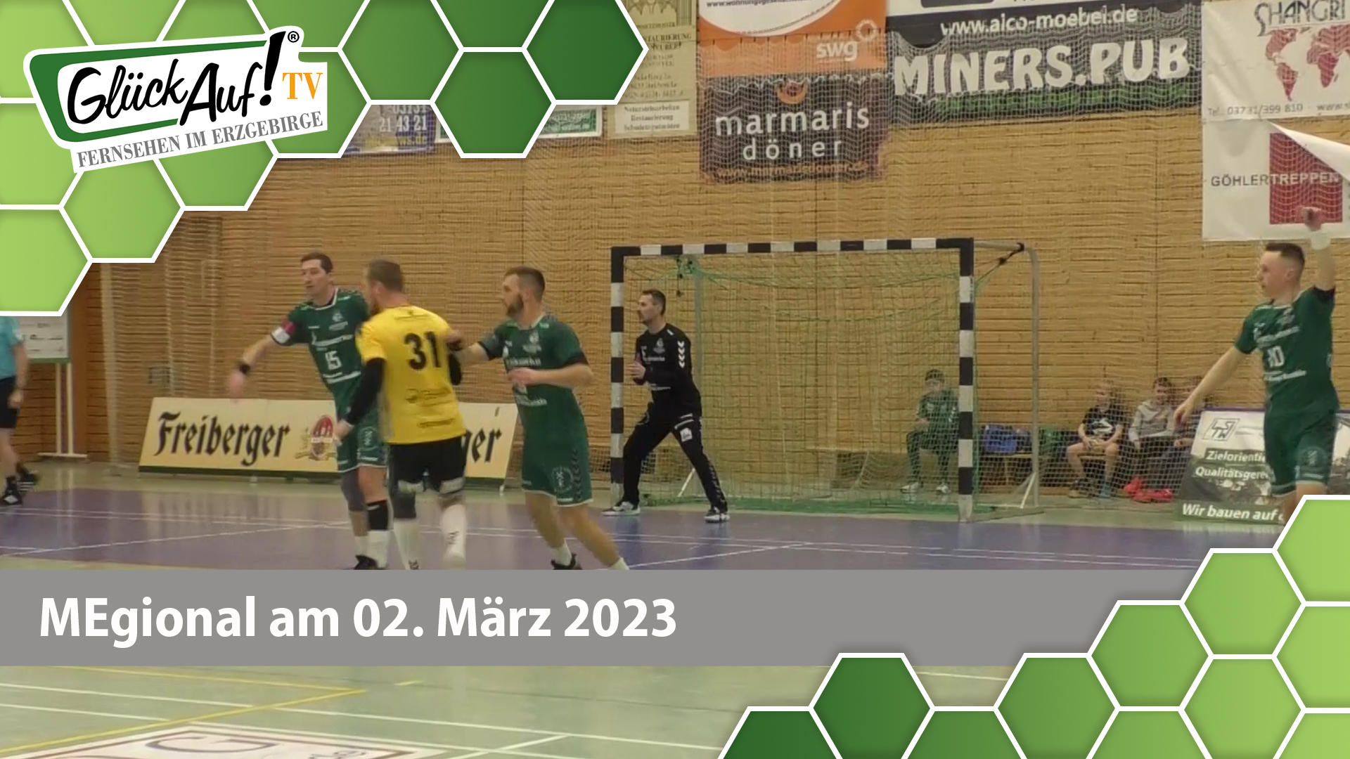 MEgional am 02. März 2023 - mit der Heimniederlage der HSG Freiberg