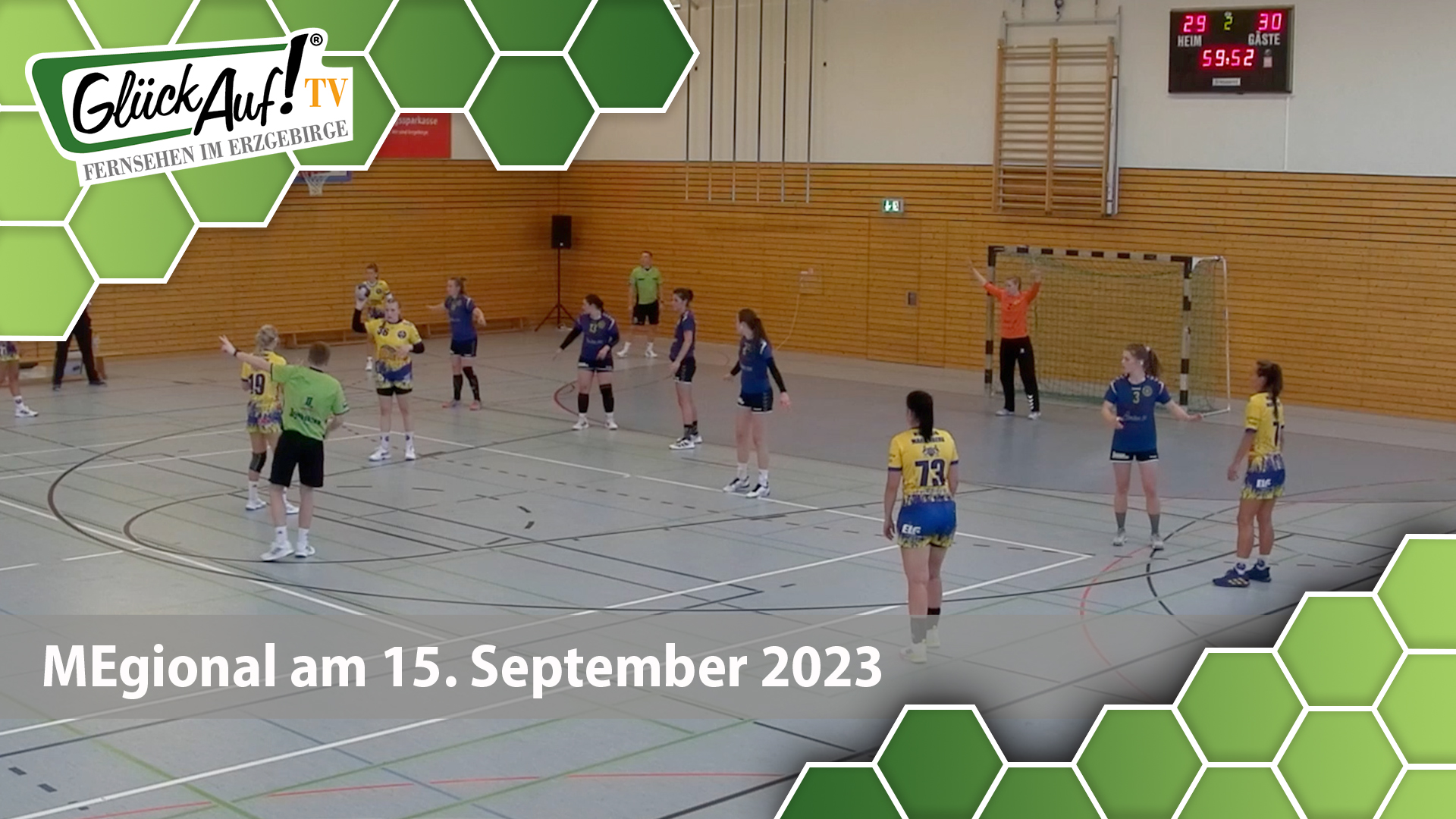 MEgional am 15. September 2023 mit der Niederlage des HSV Damen zum Heimspiel