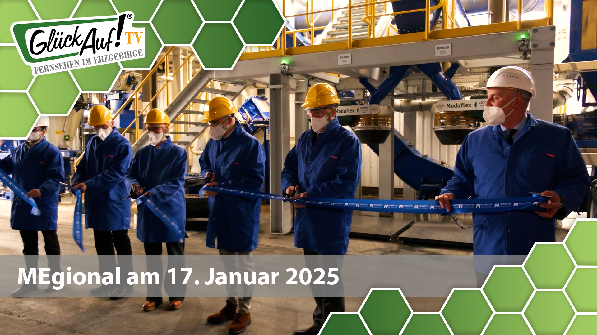 MEgional am 17. Januar 2025 mit einer neuen Anlage bei der Feinhütte Halsbrücke