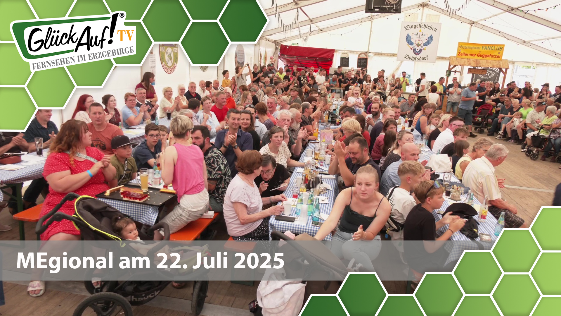 MEgional am 21. Juli 2025 mit dem Thema: Vogelschießen in Vogtsdorf