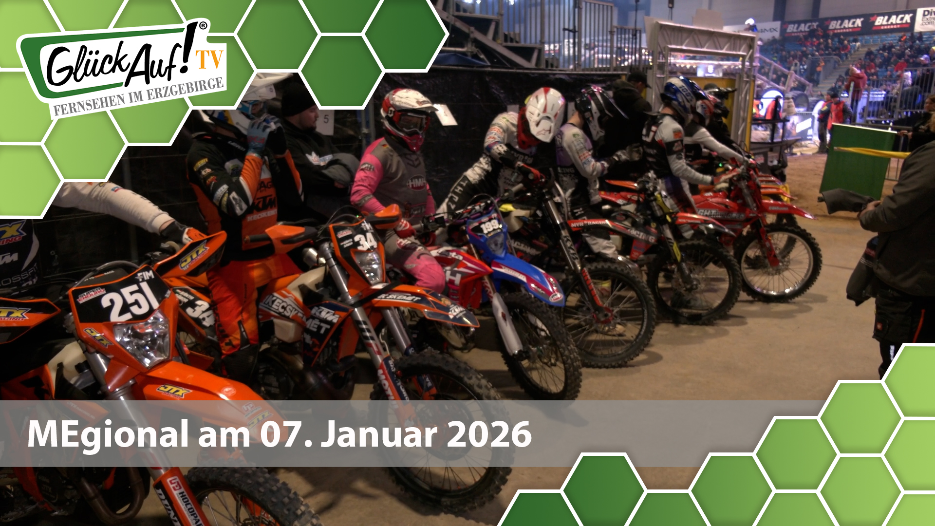 MEgional am 07. Januar mit dem Thema: SuperEnduro in Riesa