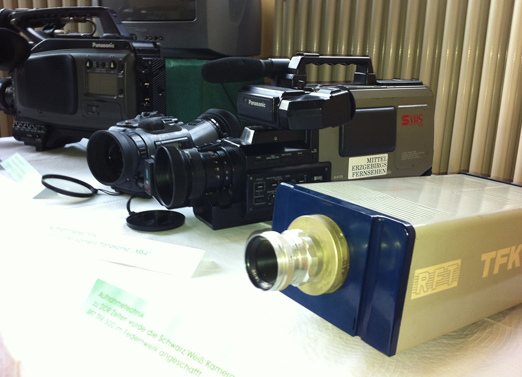 Die ersten Kameras im Einsatz beim MEF bzw. Marienberger Fernsehen kameras